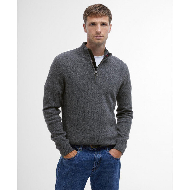 Barbour Holden Half Zip Knitted Jumper - Pull en laine mérinos homme | Hardloop