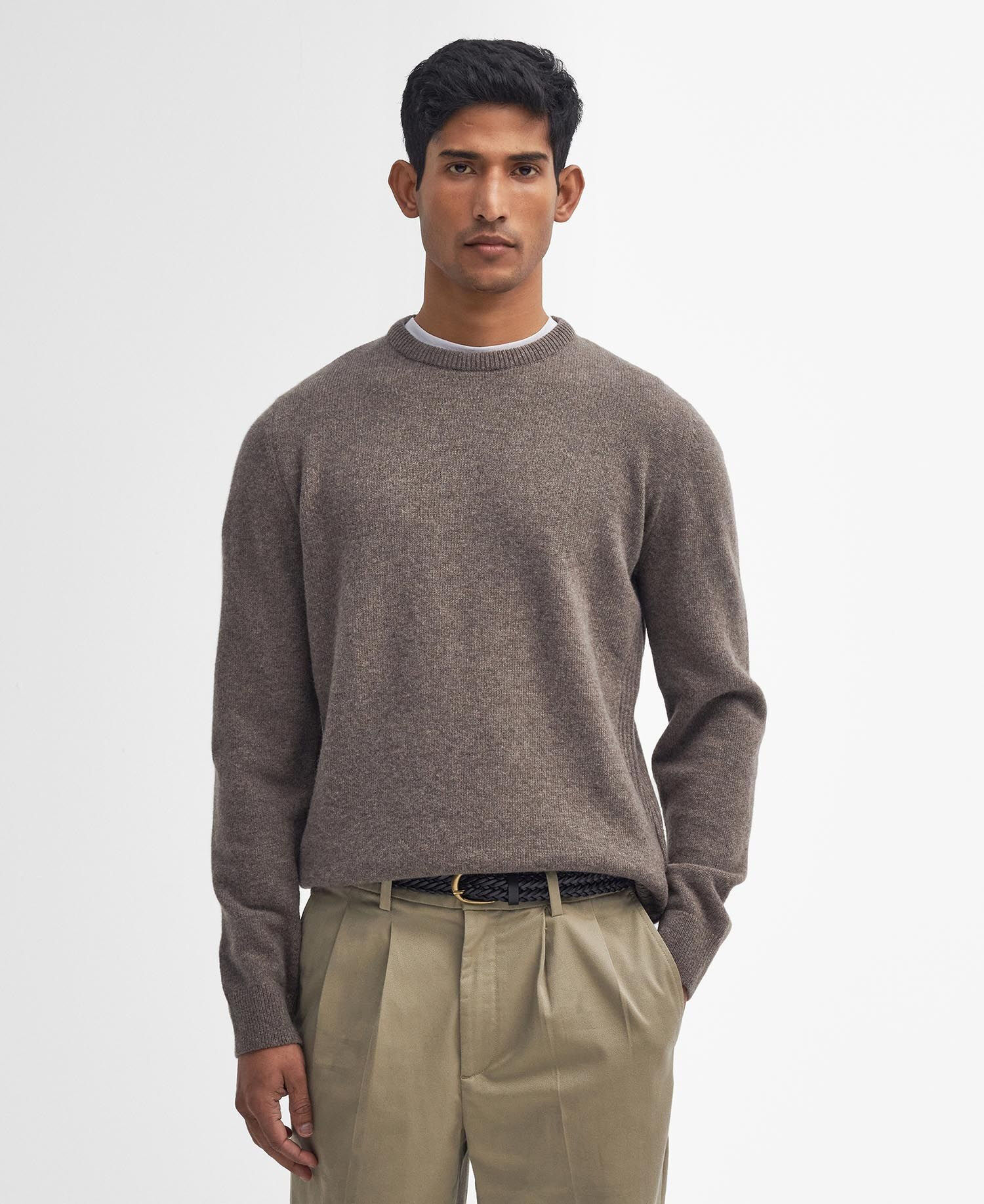 Barbour Holden Crew Neck Sweater - Jerséis de lana merina - Hombre | Hardloop