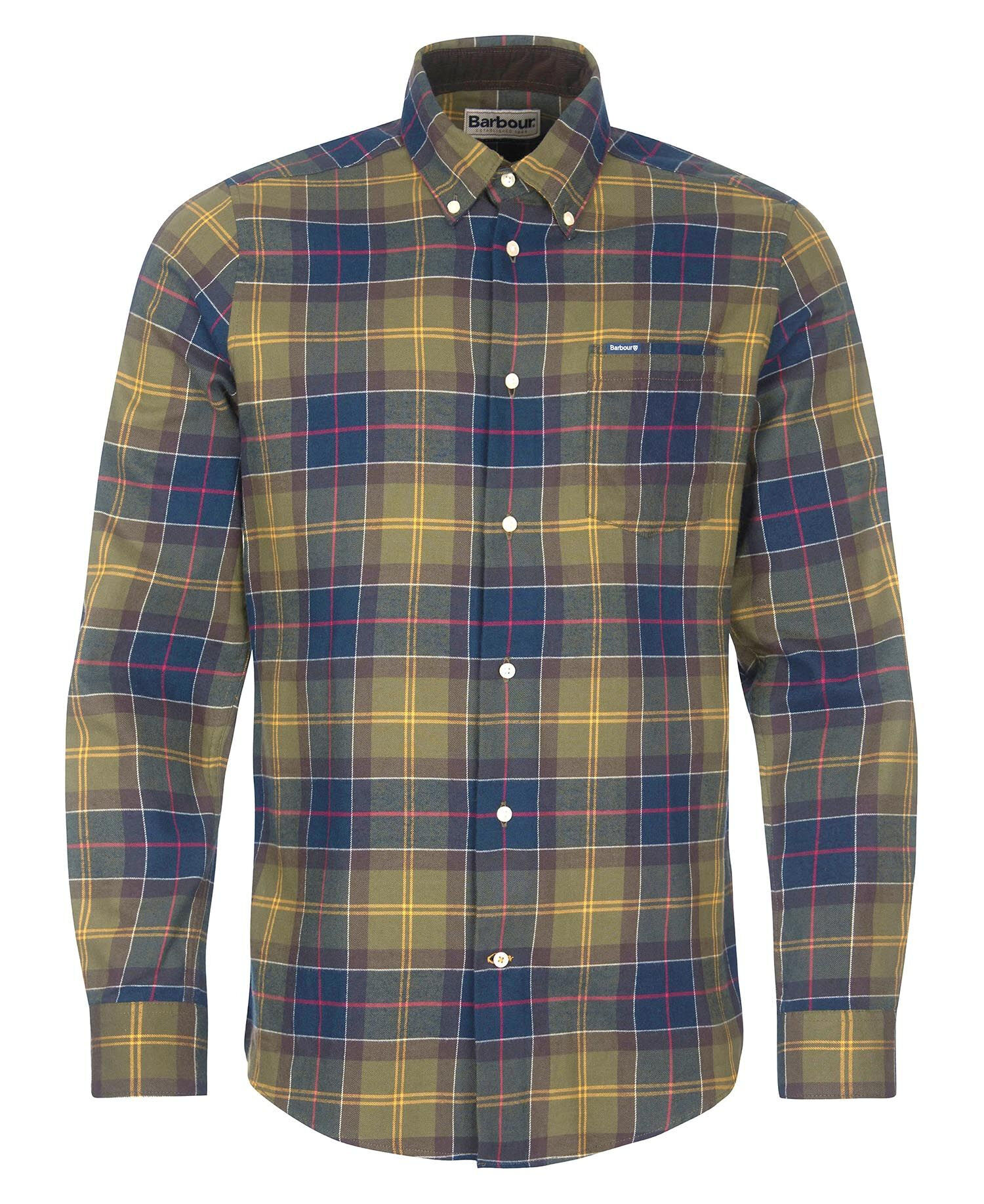 Tartan Flanel Hemd Heren Barbour Fortrose Tailored Tartan Shirt Overhemd  Heren Hardloop, image size:1500x1836