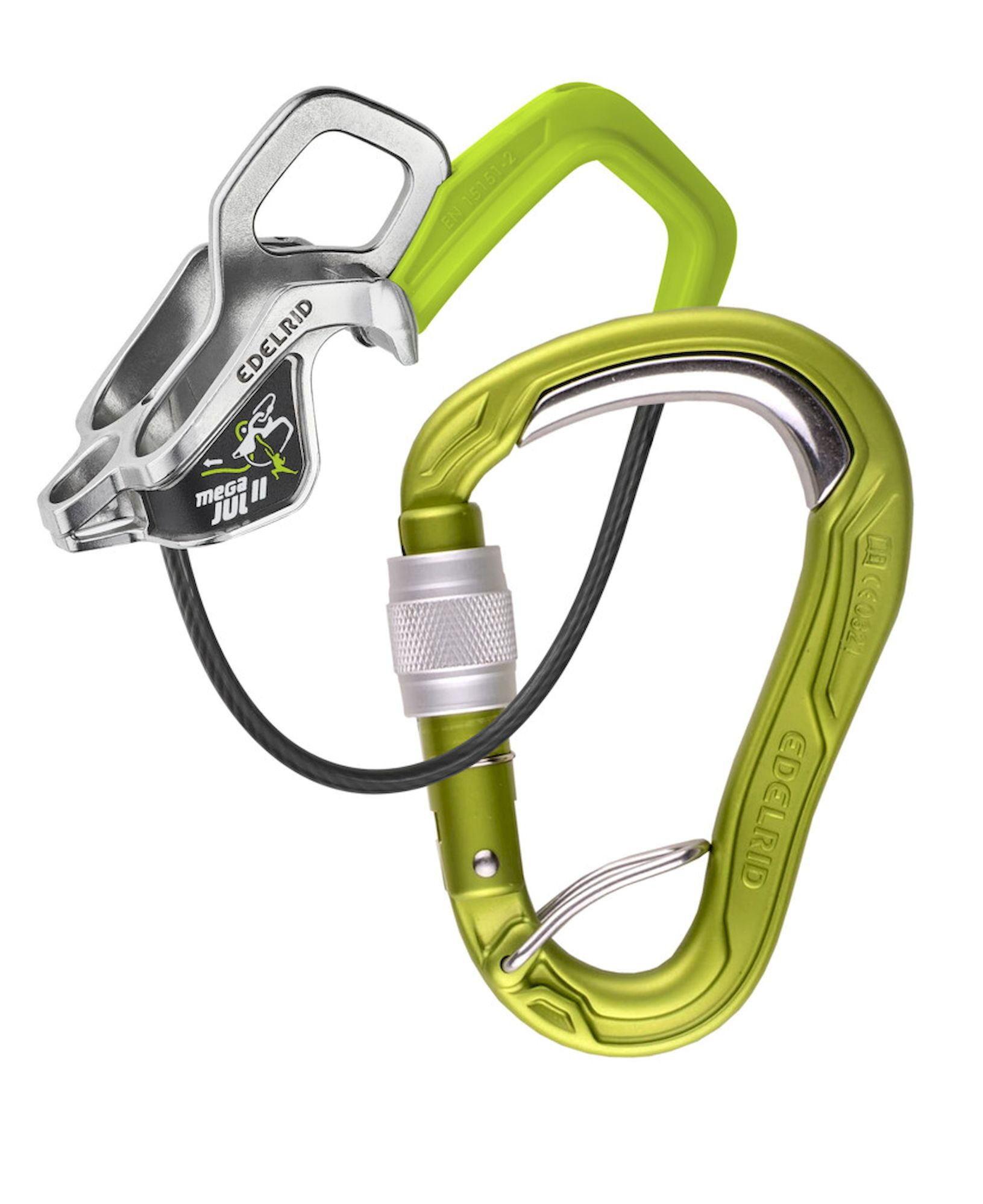 Edelrid Mega Jul Belay Kit Bulletproof Screw II - Asegurador de escalada | Hardloop