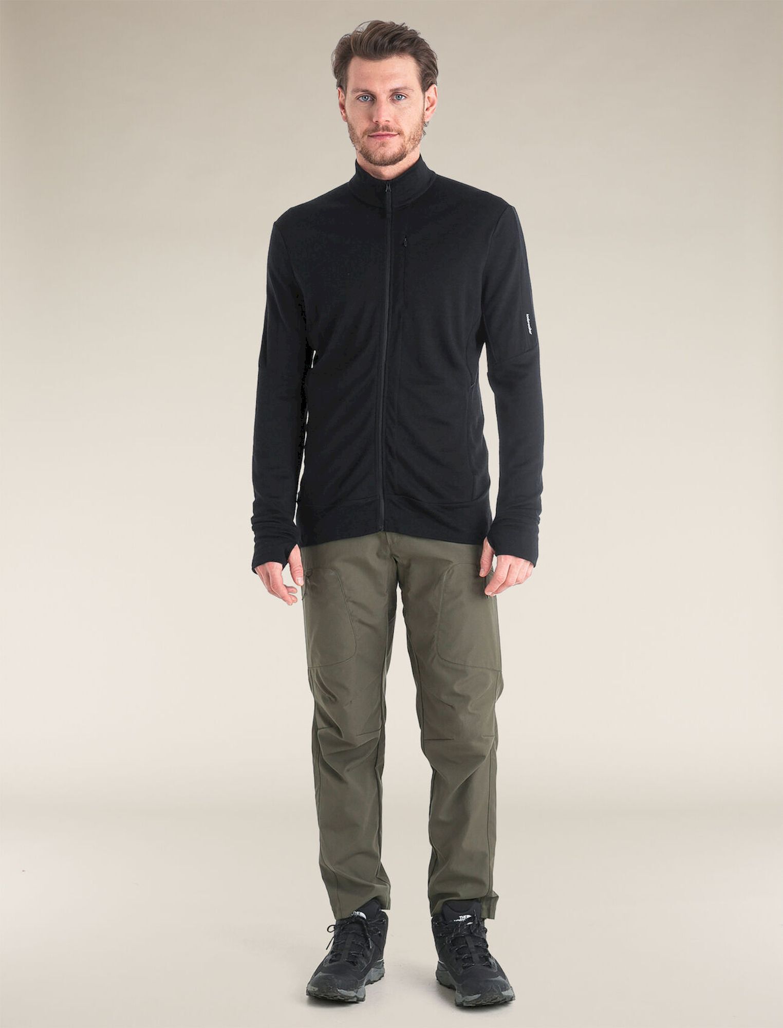 icebreaker 260 Quantum IV LS Zip - Polar z wełny Merino® męski | Hardloop