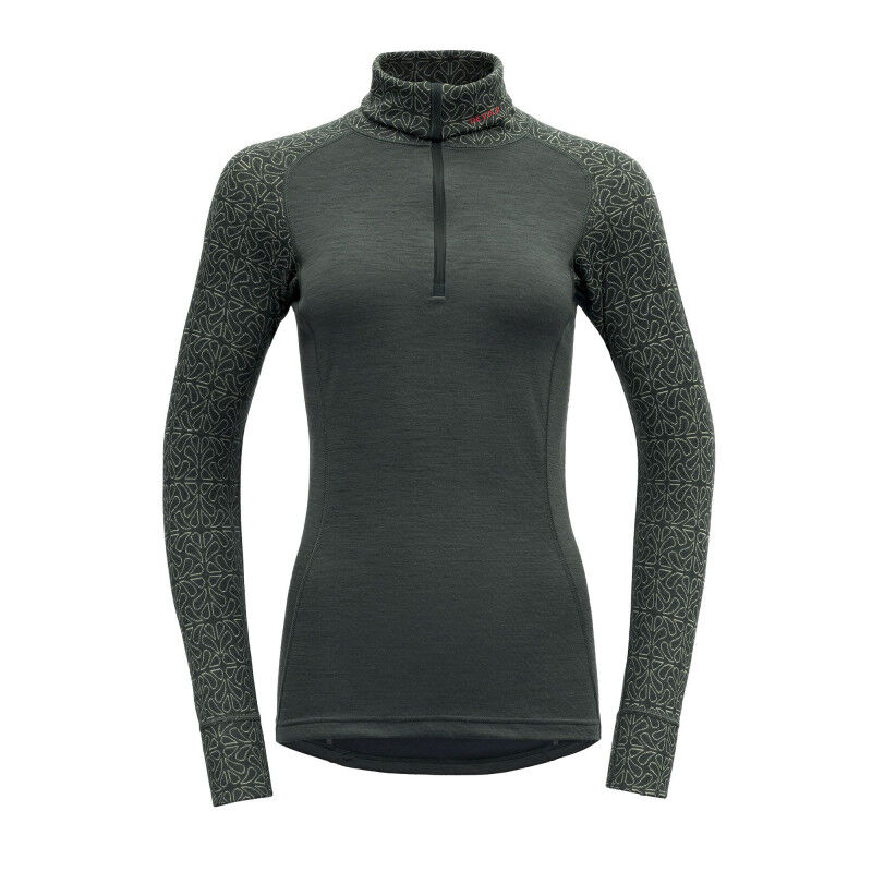 Duo Active Merino 205 Zip Neck - Camisola térmica de lã merino mulher