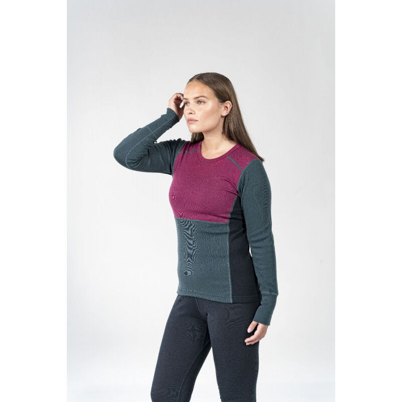 Devold Damen Lauparen Merino 190 Longsleeve - Merinowolle Langarmshirt In Fog, Größe M