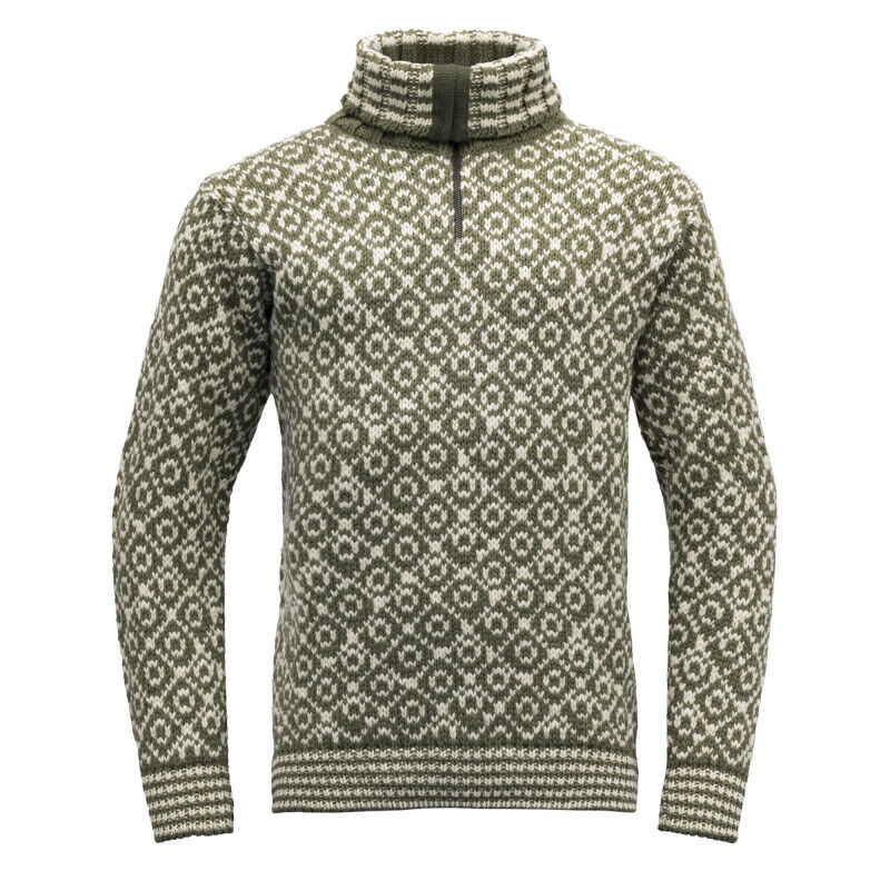 Svalbard Wool Zip Neck - Trui