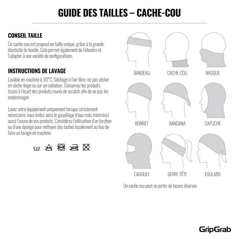 Grip Grab Multifunctional Neck Warmer - Tubhalsduk