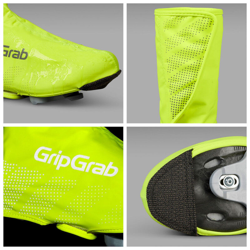 Grip Grab Ride Waterproof Hi-Vis Shoe Covers - Sur-chaussures | Hardloop