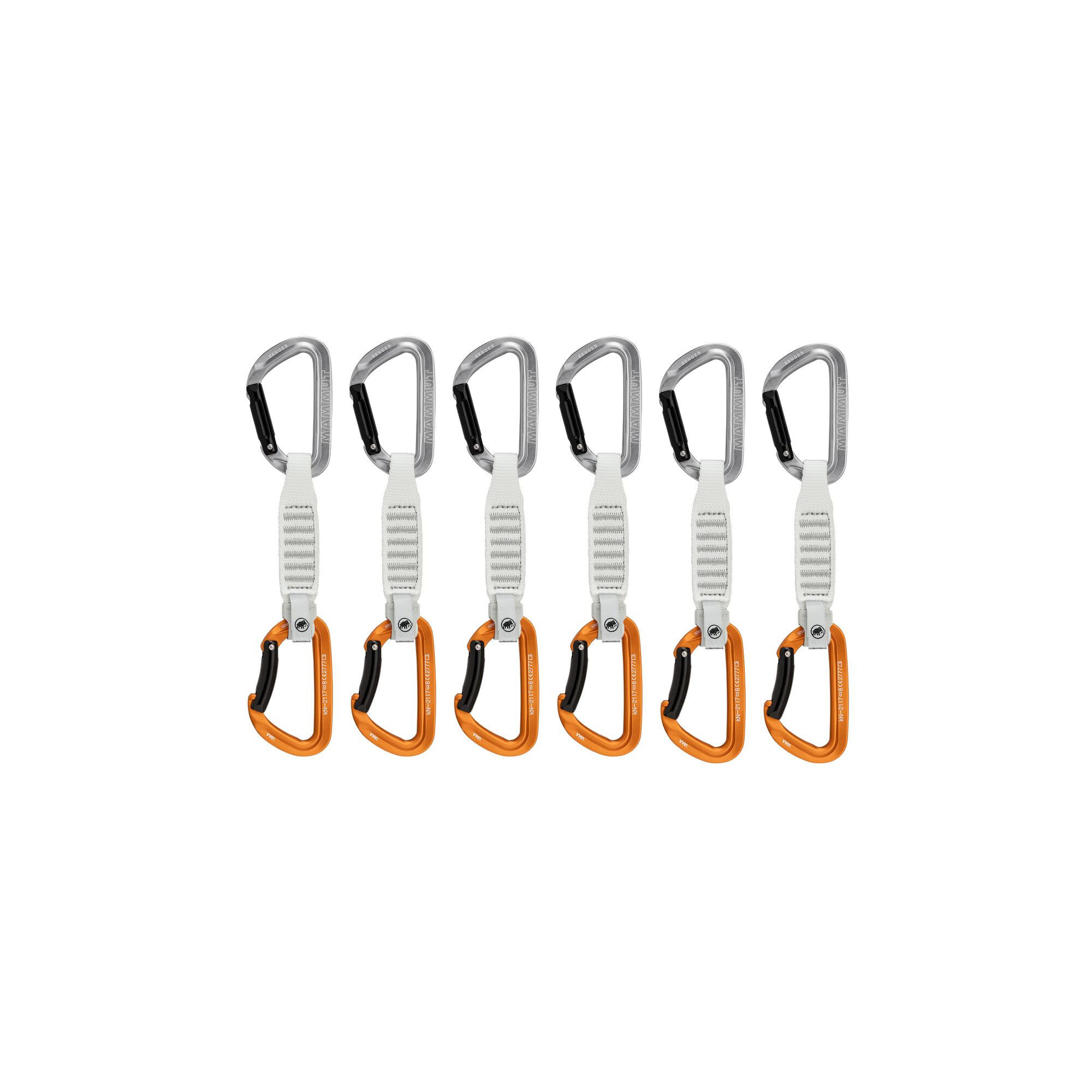 Mammut Sender Keylock 6-Pack Quickdraws - Cinta exprés | Hardloop