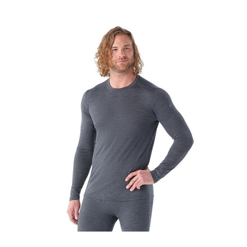 Smartwool Classic All-Season Merino Base Layer Long Sleeve - Sous-vêtement mérinos homme Iron Heather XL