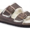 Birkenstock Arizona Shearling Waxy Leather Oiled - Sandalias de invierno | Hardloop