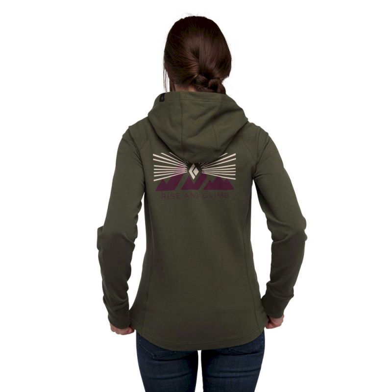 Black Diamond Rise And Climb Full Zip Hoody - Hoodie - Women's | Hardloop