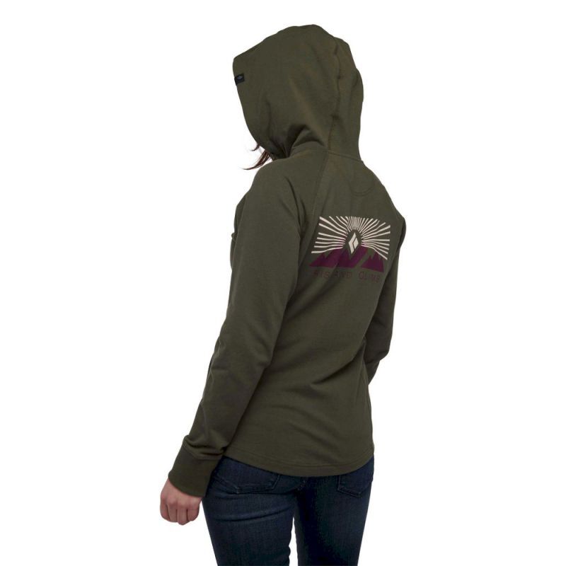 Black Diamond Rise And Climb Full Zip Hoody - Sweatshirt à capuche femme | Hardloop