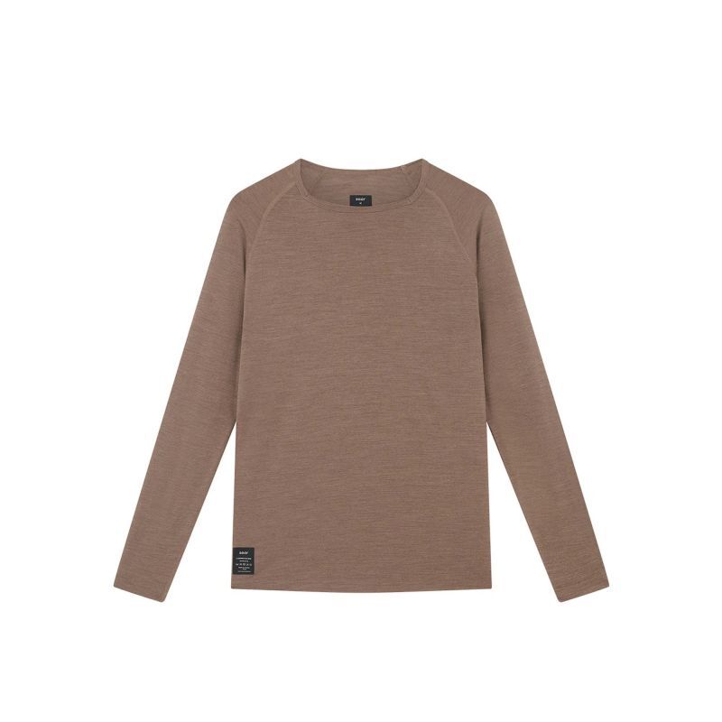 Soar Running LS Merino Silk Base Layer - Sous-vêtement technique homme Deep Taupe M