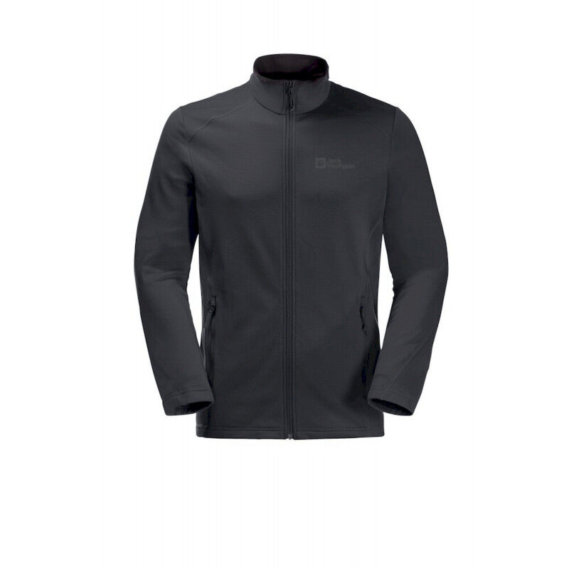 Wolfskin Herren Jack Wolfskin Fleecejacke Grau Schwarz Jack