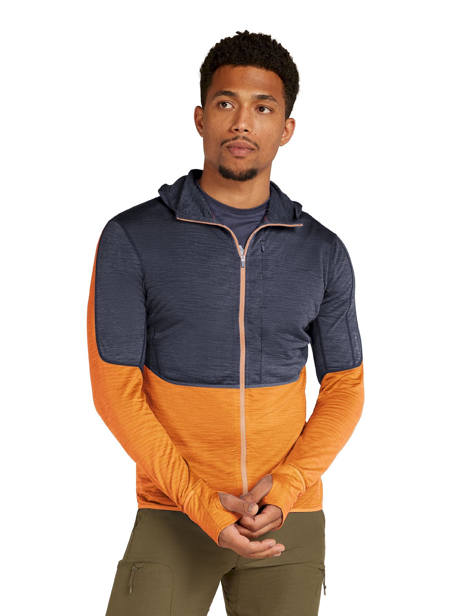 icebreaker 200 RealFleece Descender LS Zip Hoodie - Giacca in pile di merino - Uomo | Hardloop