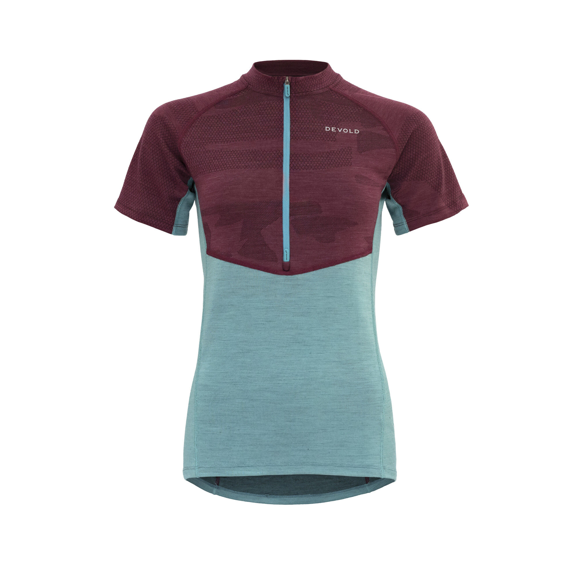 Devold Standal Merino Tee Zip Neck - Cykeljersey - Damer | Hardloop