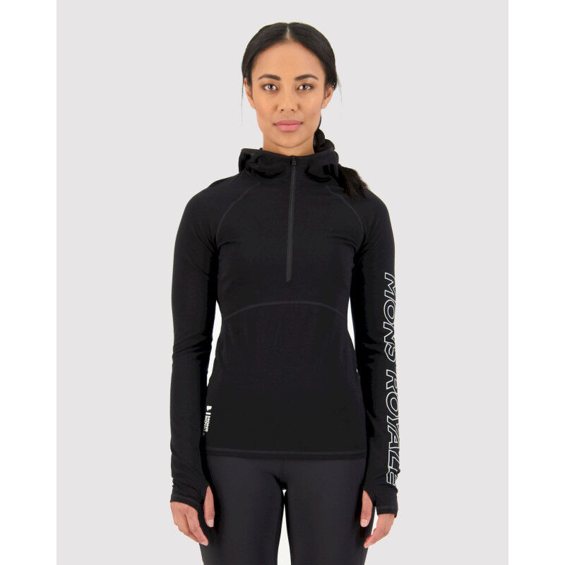 Mons Royale Bella Merino Long Sleeve Hood - Swetry z wełny merynosa damski | Hardloop
