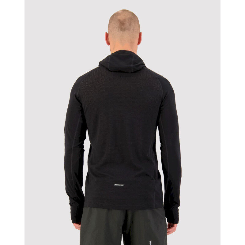Mons Royale Temple Merino Air-Con Hood - Merinovillapaidat - Miehet | Hardloop