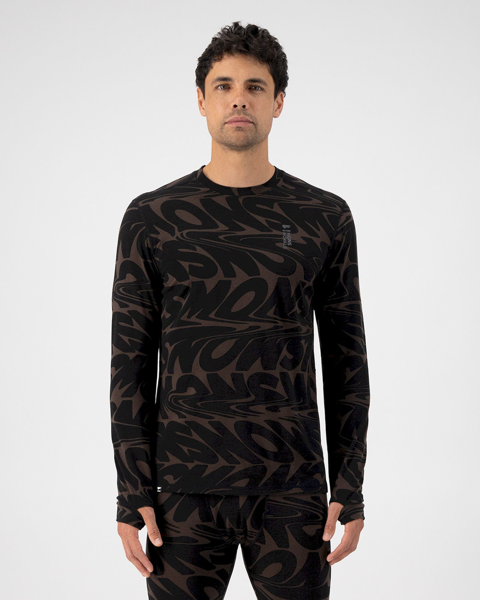 Mons Royale Cascade Merino Flex Long Sleeve - Swetry z wełny merynosa męski | Hardloop