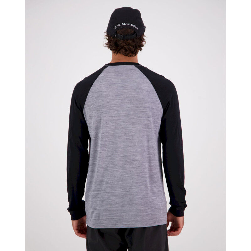 Mons Royale Icon Merino Raglan Long Sleeve - T-shirt en laine mérinos homme | Hardloop