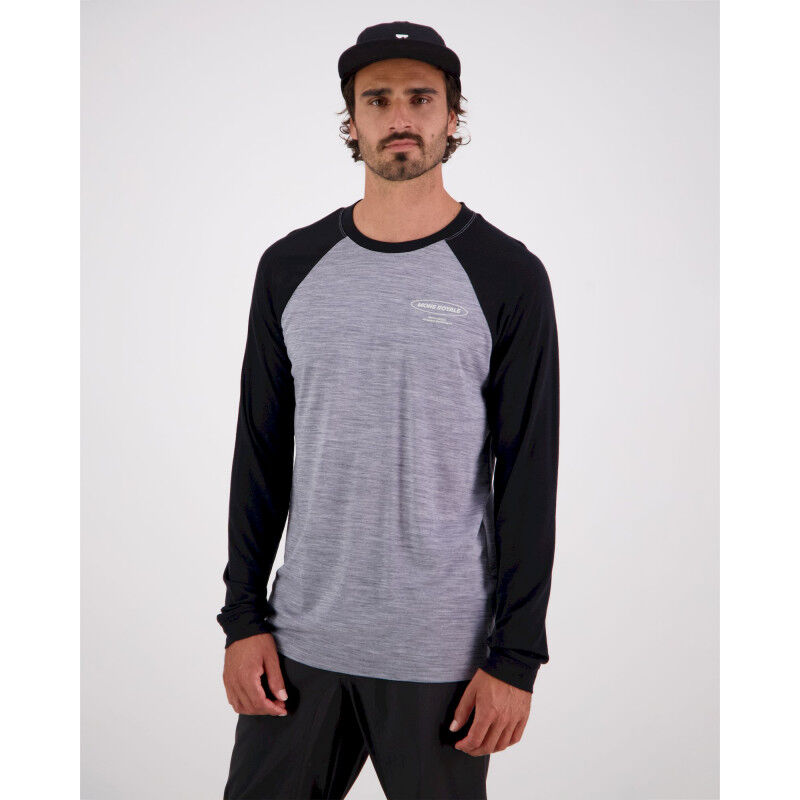 Mons Royale Icon Merino Raglan Long Sleeve - Camiseta de lã merino homem | Hardloop