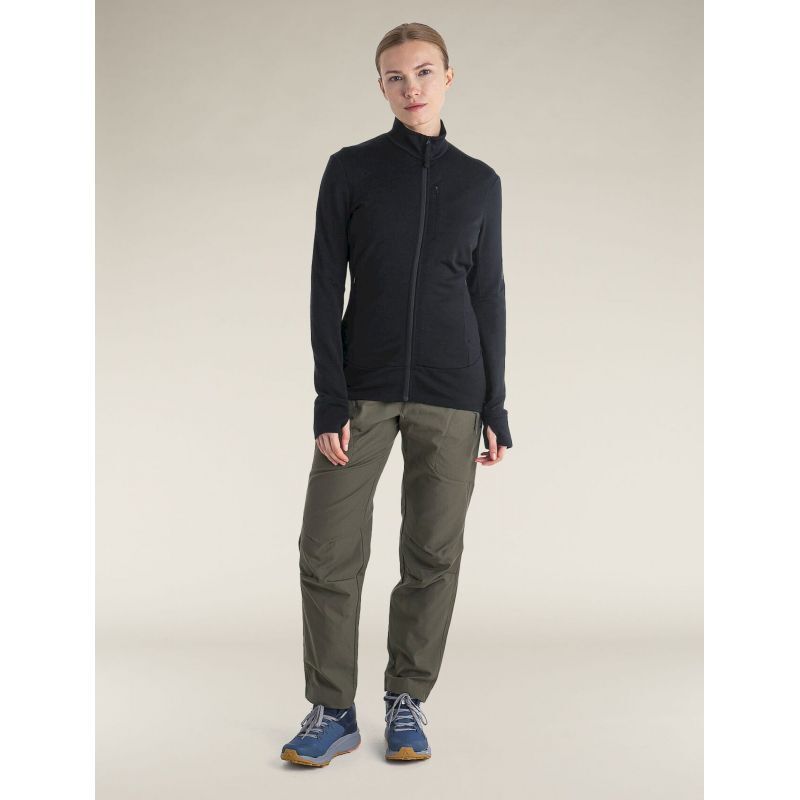 icebreaker 260 Quantum IV LS Zip - Merino Fleecejacka - Dam | Hardloop