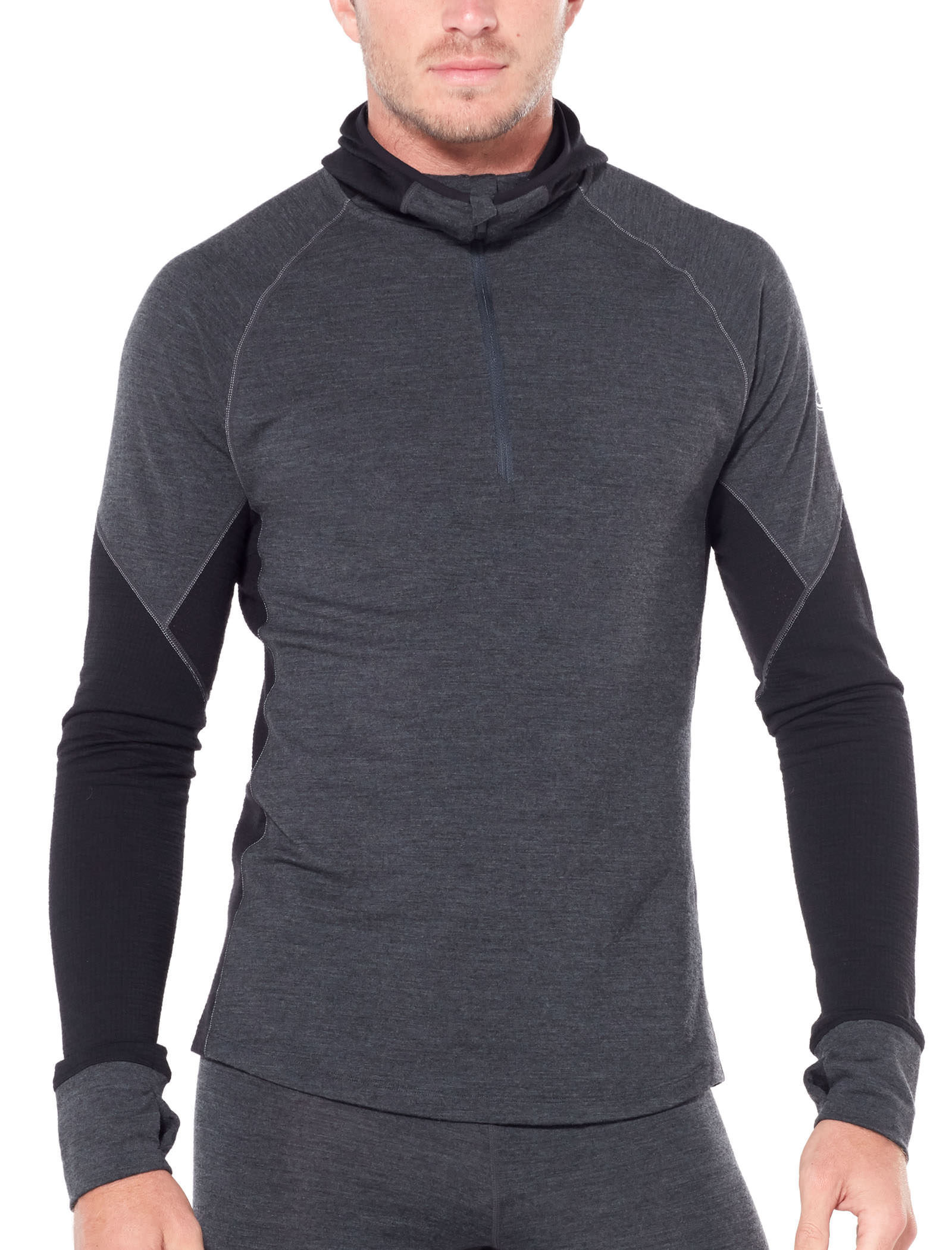 Icebreaker Bodyfitzone 260 Zone Long Sleeve Half Zip Hood - Bielizna z wełny Merino meska | Hardloop
