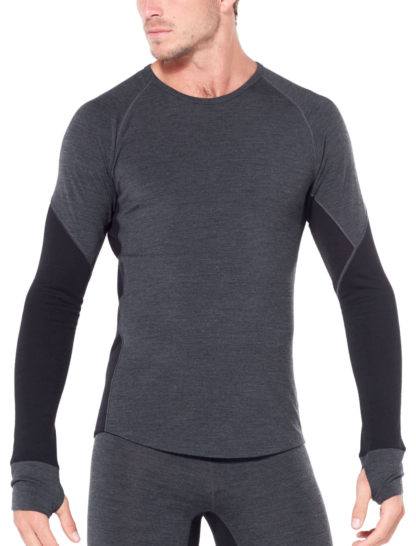 Icebreaker Bodyfitzone 260 Zone Long Sleeve Crewe - Merinounterwäsche - Herren I Hardloop
