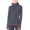 Icebreaker Descender LS Zip Hood - Felpa di merino con cappuccio - Donna I Hardloop