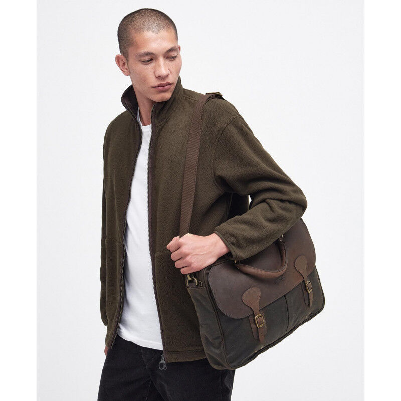 Barbour Wax Leather Briefcase - Laptop bags | Hardloop