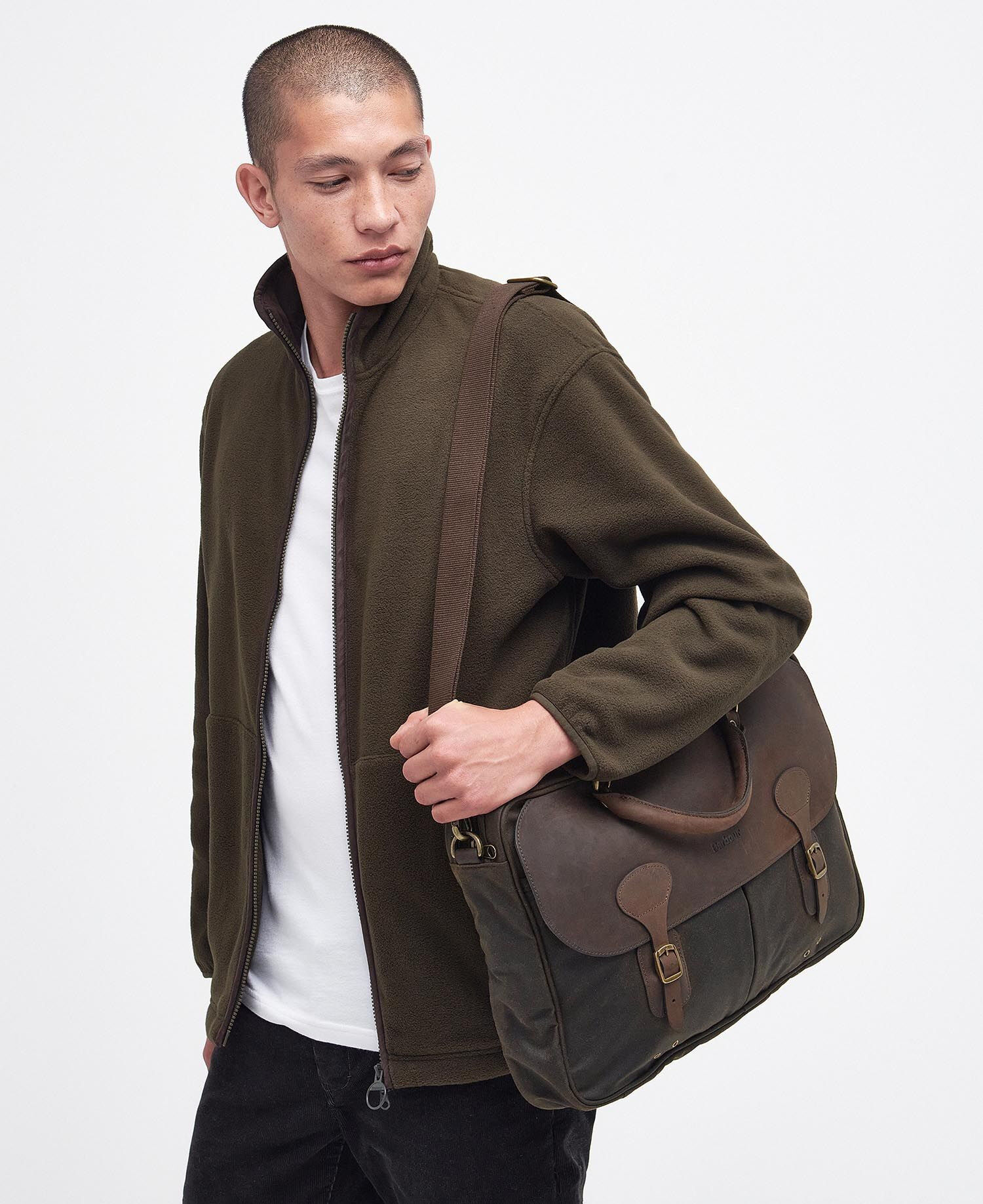 Barbour Wax Leather Briefcase - Torby na laptopy | Hardloop