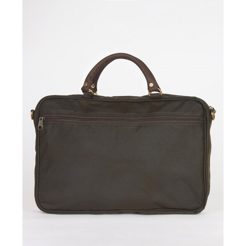 Barbour Wax Leather Briefcase - Laptoptas | Hardloop