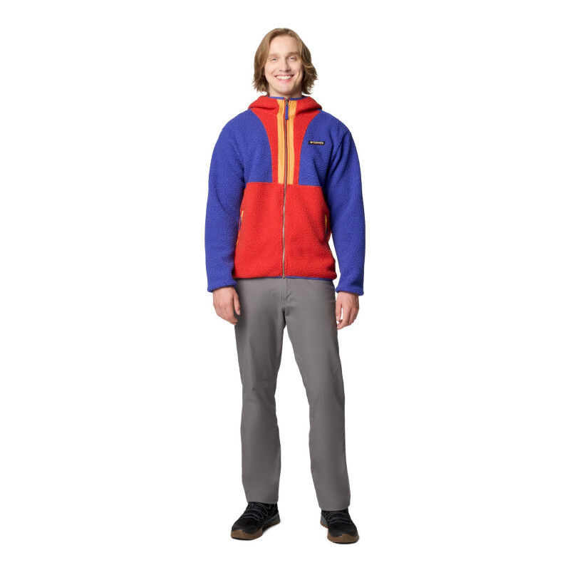 Columbia PFG Dawnbreaker - Pile da uomo con zip intera, Shark Retrofin, S