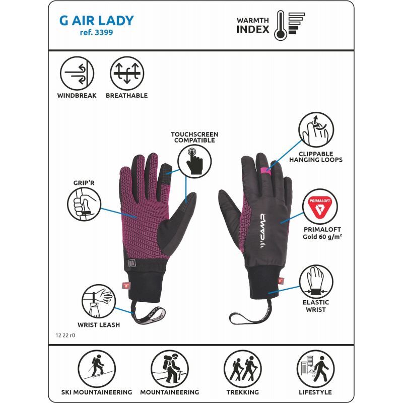 Camp G Air - Handsker - Damer | Hardloop