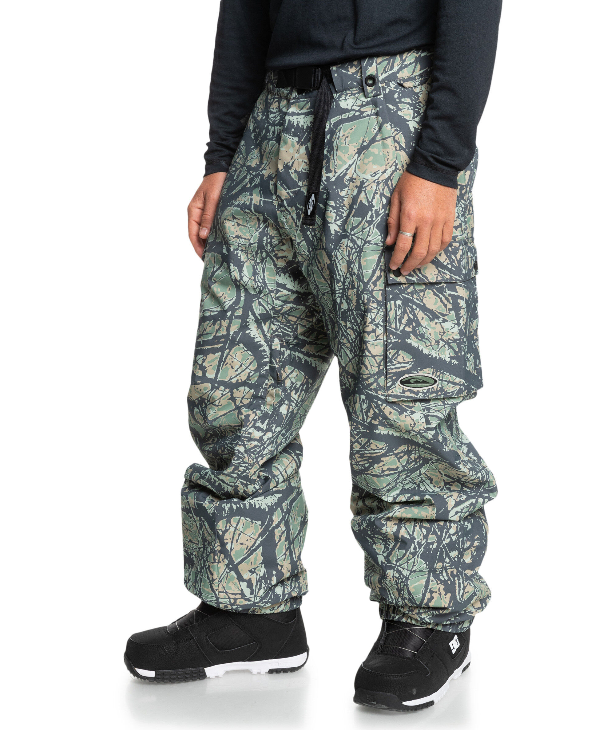 Quiksilver Snow Down Cargo Pant - Spodnie narciarskie męskie | Hardloop