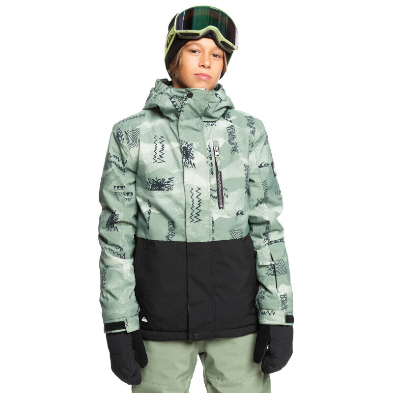 Quiksilver Mission Printed Block Youth Jacket - Veste ski enfant | Hardloop