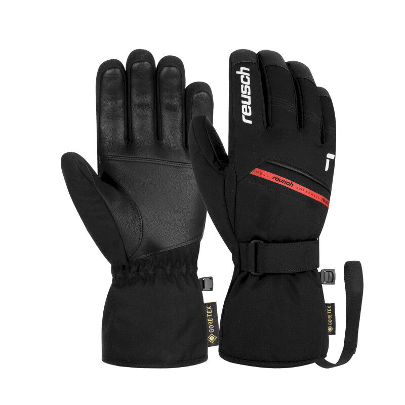 Reusch Morris Gore-Tex - Gants ski Black / White / Fire Red 8,5