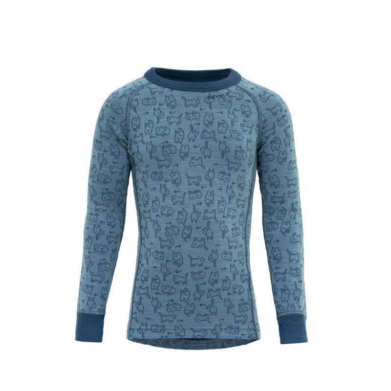 Devold Duo Active Merino Shirt Kid - Merinowolltrikot - Kind | Hardloop