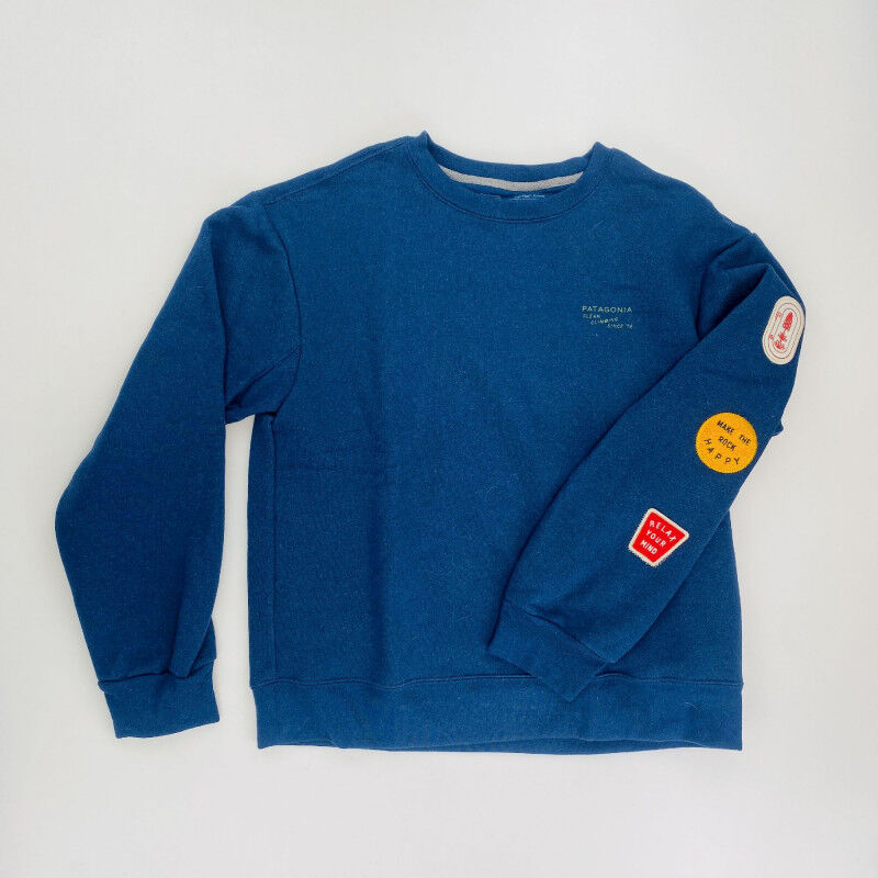 Patagonia W'S Clean Climb Badges Uprisal Crew - Second Hand Sweter damskie - Niebieski - M | Hardloop