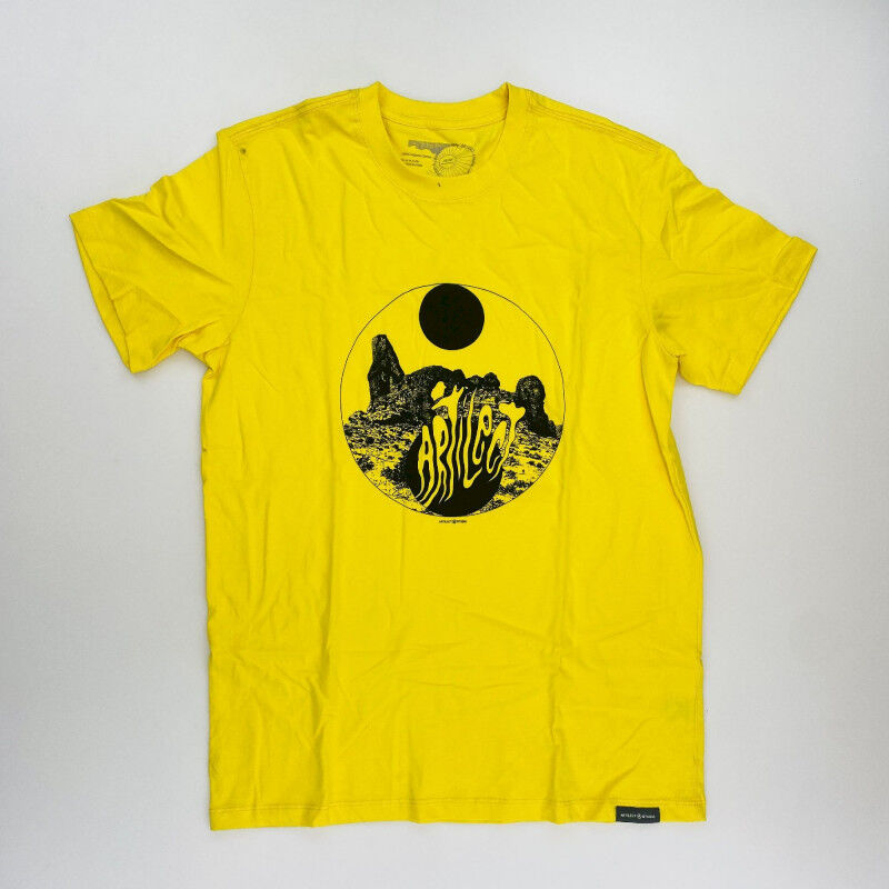 Artilect Men'S Organic Cotton Tee Echo - Second Hand T-shirt - Men's - Yellow - M | Hardloop