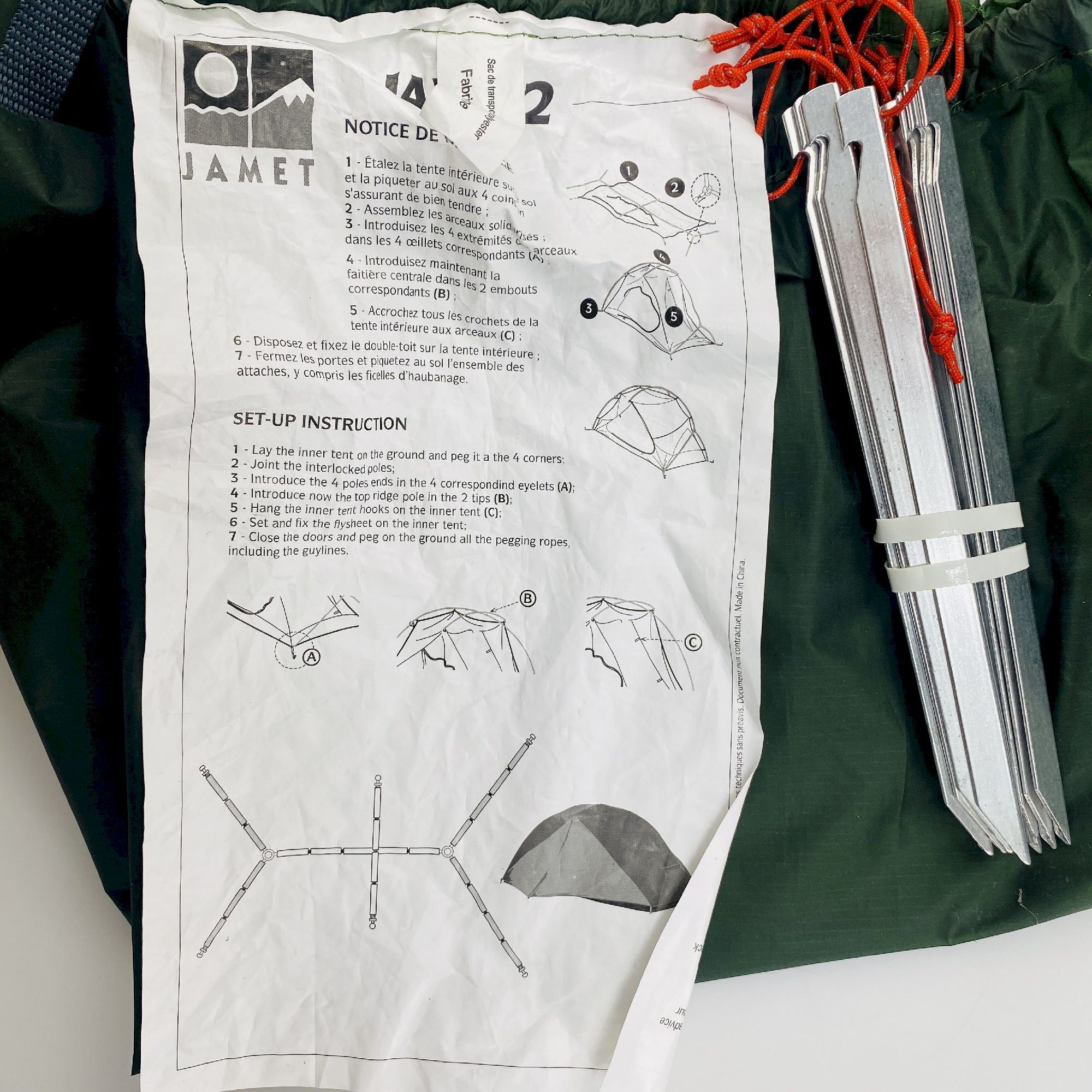 Jamet Jaya 2 - Second hand Tent - Green - 2-person | Hardloop