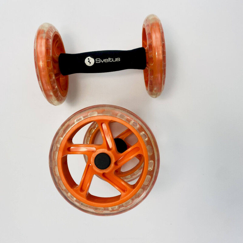 Sveltus Double Ab Wheel X2 - Second hand Push Up bars - Orange - One Size | Hardloop