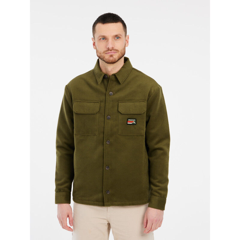 Protest fleece shacket Prtcelestah rood/roze | wehkamp