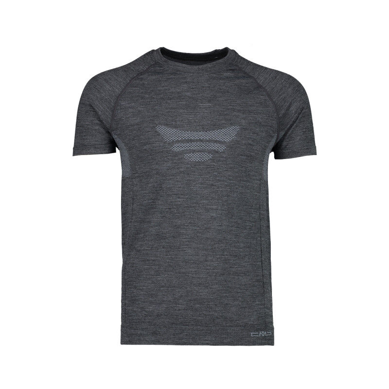 CMP Men's Short Sleeve Merino wool base layer top Sousvêtement