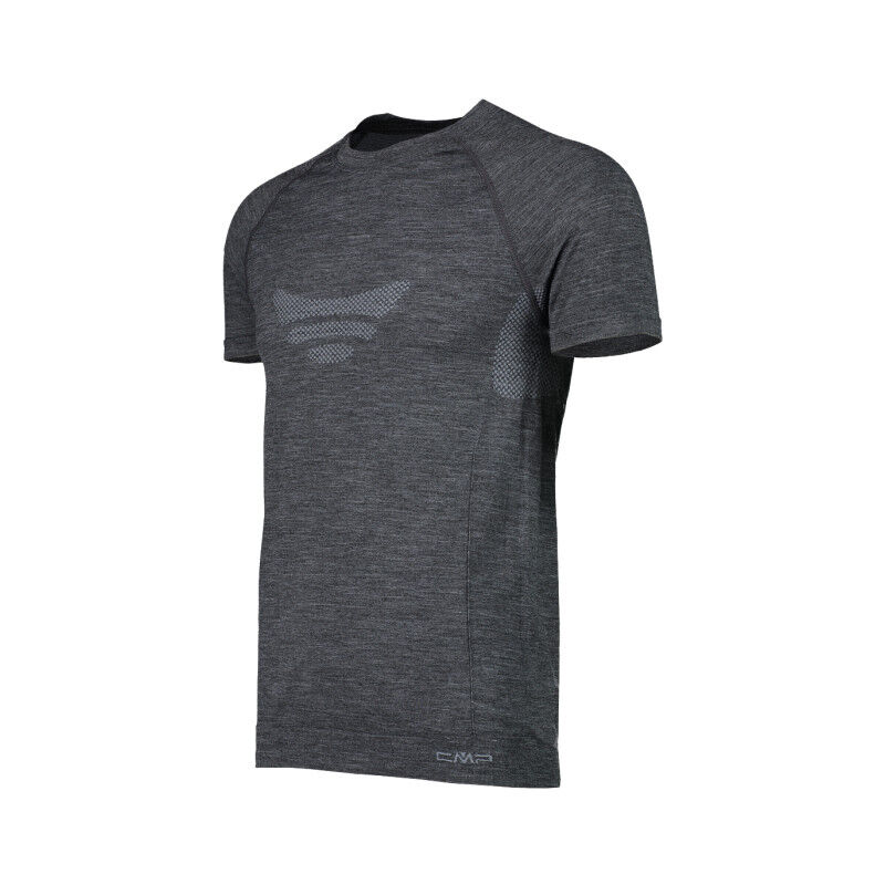 CMP Men's Short Sleeve Merino wool base layer top - Pánské funkční triko | Hardloop