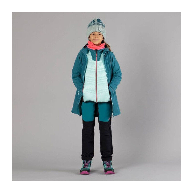 Girl's hybrid jacket with ripstop - Chaqueta de fibra sintética - Niños