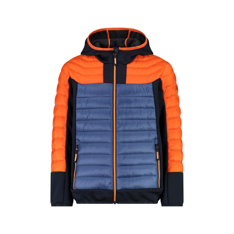 Boy's hybrid jacket with ripstop - Casaco penas criança