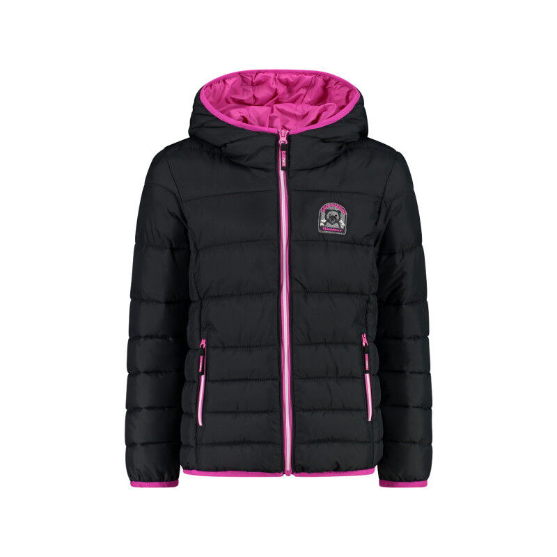 Girl's padded jacket with hood - Chaqueta de fibra sintética - Niños