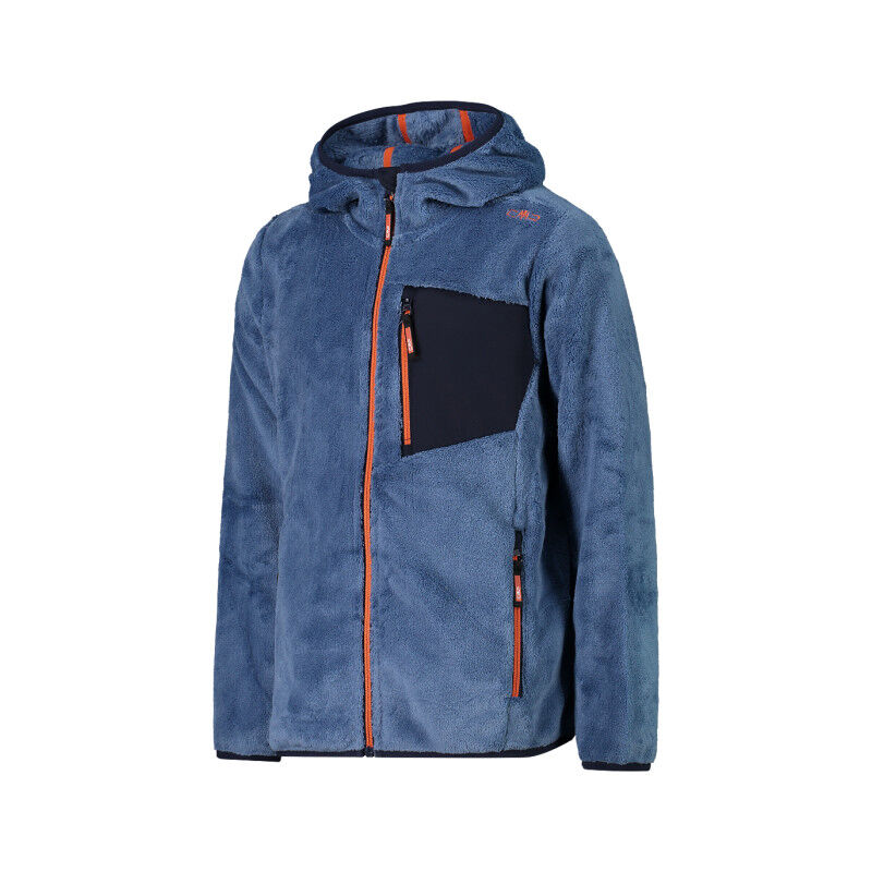 Giacca Felpa Con Cappuccio CMP Uomo, Taglia L, Colore Nilo, In Tessuto Tecnico