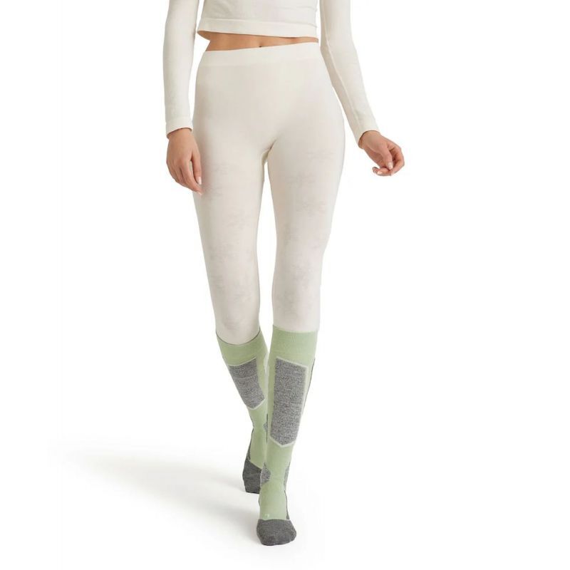 Calzamaglia Termica Donna Falke Wool-Tech Protective 3/4 - Lana Merino E Poliammide Riciclata. Asciugatura Rapida, Antiodore, Per Sci E Attività Fredde.