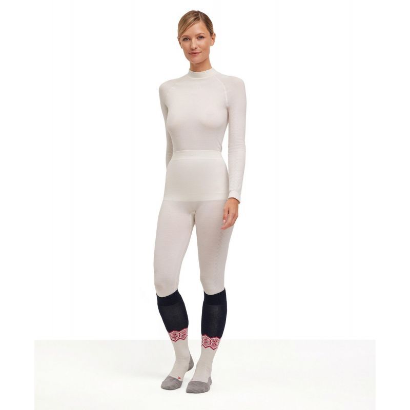 Calzamaglia Termica Donna Falke Wool-Tech Protective 3/4 - Lana Merino E Poliammide Riciclata. Asciugatura Rapida, Antiodore, Per Sci E Attività Fredde.